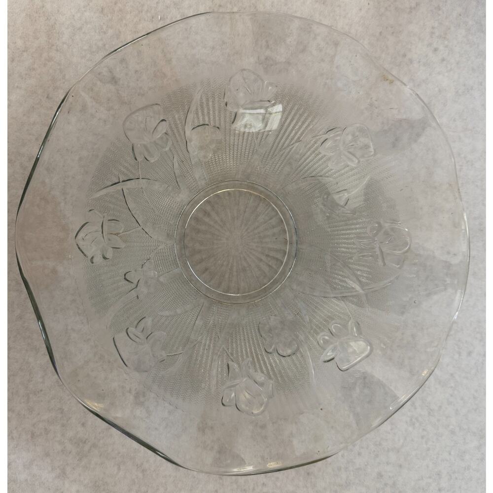 Iris & Herringbone Bowl by Jeannette Glass Company